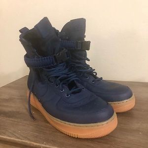 Nike Air Force 1 High Top Navy Gum Size 10.5